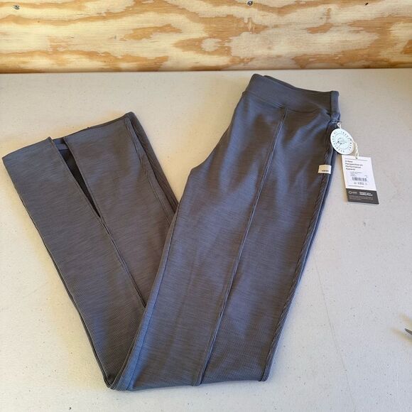 New Vuori Lux Rib Split Bootcut Gray Performance Apparel - Picture 1 of 6